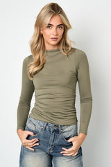 Langarmshirt Grün