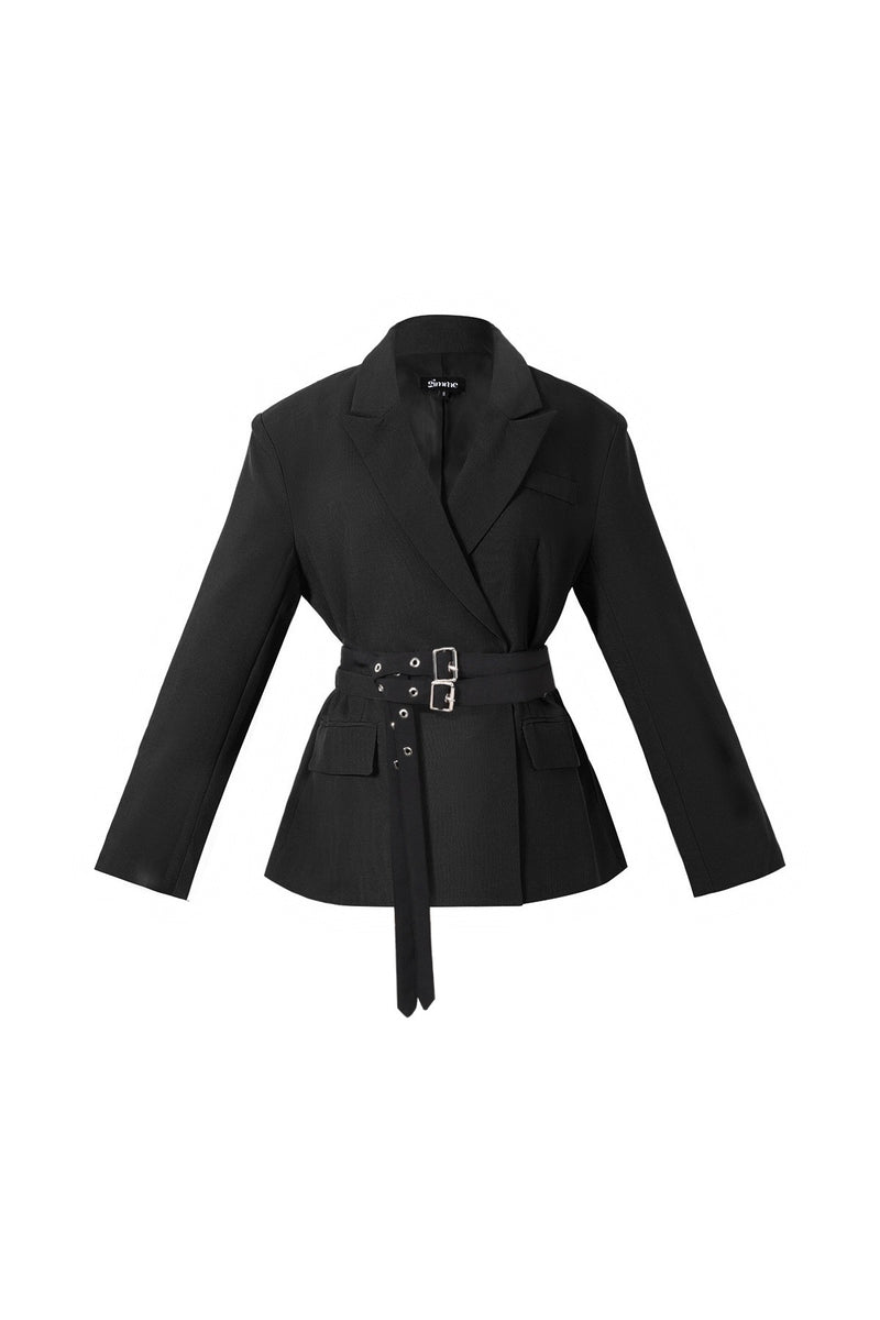 Blazer mit Taillengürtel