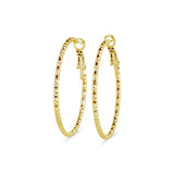 Ohrringe Sansa Organic Hoop in Gold