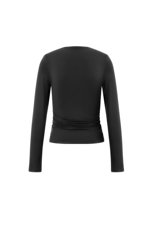 Langarmshirt Schwarz