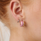 Ohrstecker Engla Duo Stud in Rosa