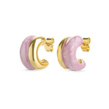 Ohrstecker Engla Duo Stud in Rosa