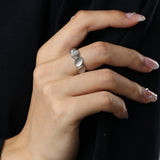 Ring Gulli Organic in Silber