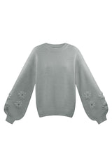 Pullover Blumenärmel