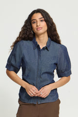 Bluse Archer in Denim Auth