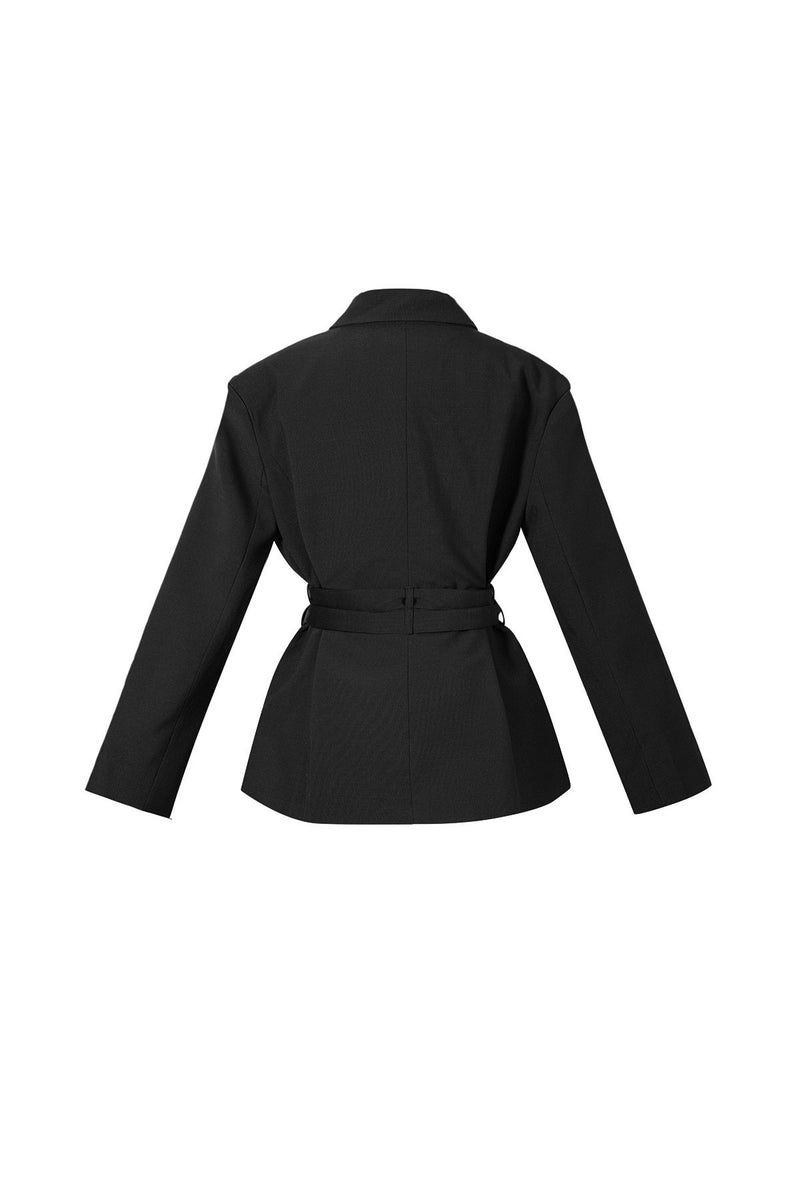 Blazer mit Taillengürtel