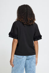 T-Shirt Rosanny in Black