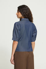 Bluse Archer in Denim Auth