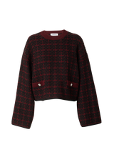 Pullover Joeline in Burgundy & Black