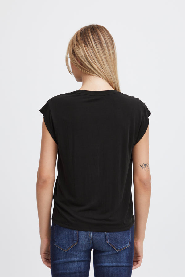 T- Shirt Lisken in Black