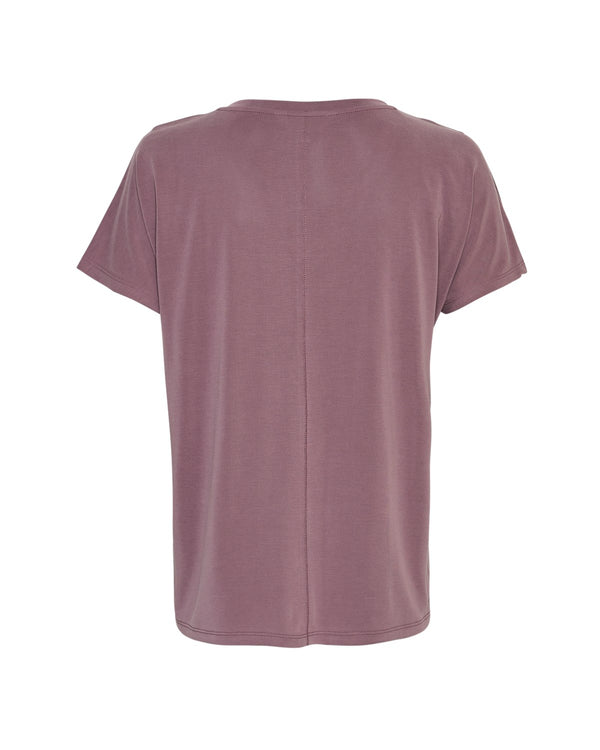 T-Shirt Fenya Modal in Black Plum
