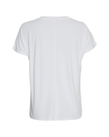 T-Shirt Fenya Modal V Neck in Bright White