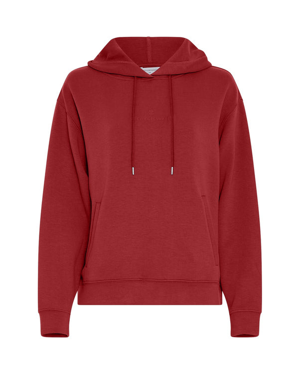 Ima Q Icon Logo Hood Sweatshirt in Syrah