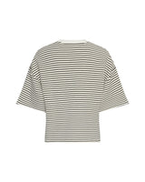 Kurzarm Shirt Nilda in Oatmeal/Black