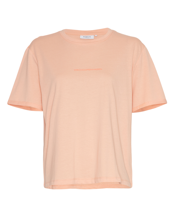 T- Shirt Terina Small Logo in Salmon/ Persimmo