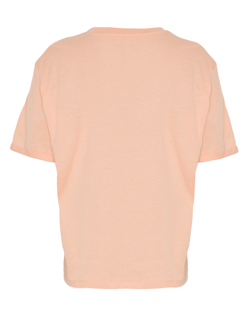 T- Shirt Terina Small Logo in Salmon/ Persimmo