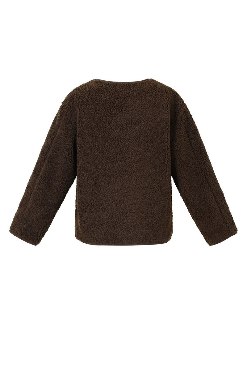 Jacke Teddy in Braun