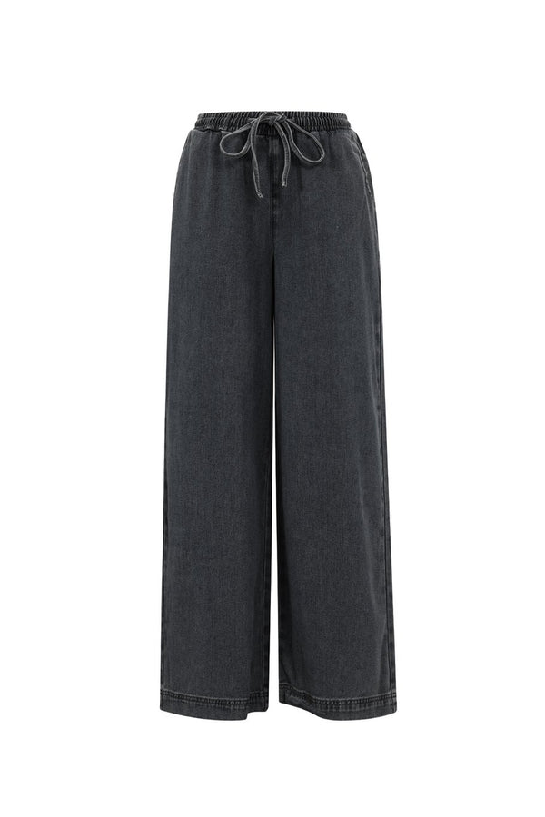 Jeans Joggpants in Schwarz