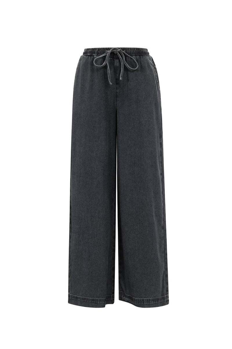 Jeans Joggpants in Schwarz