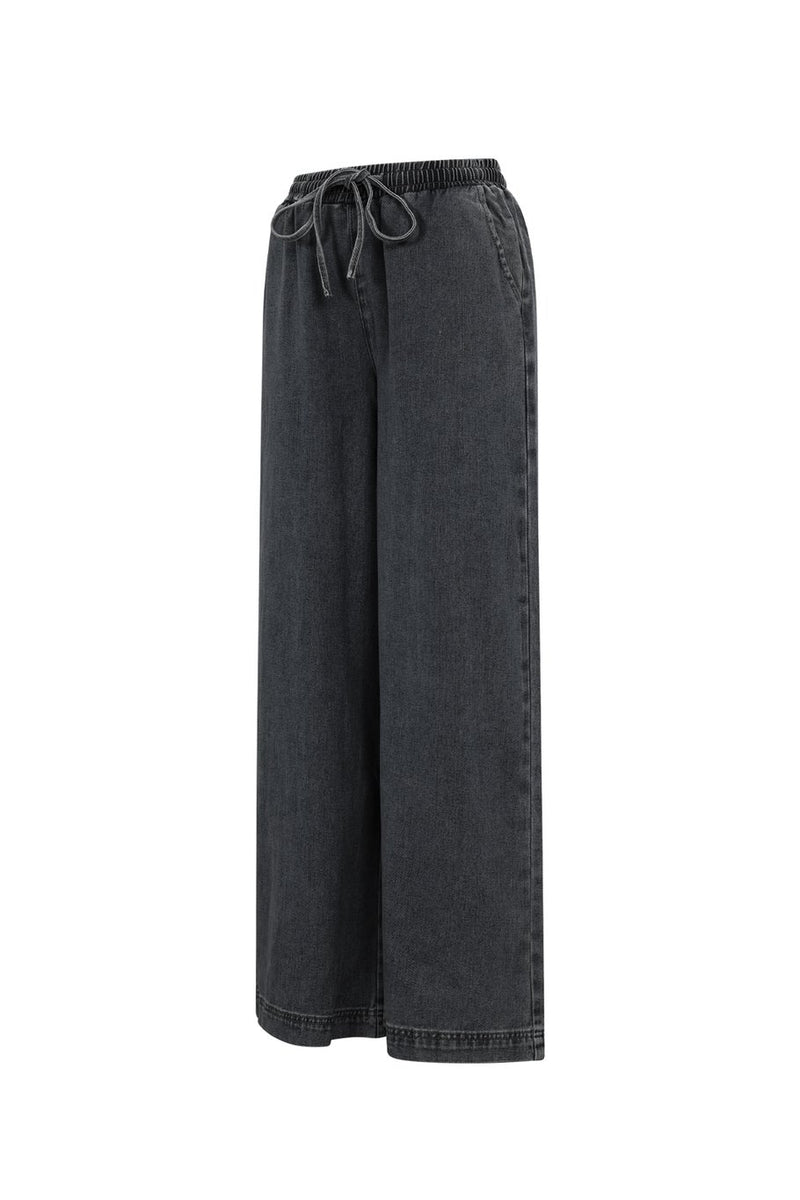 Jeans Joggpants in Schwarz
