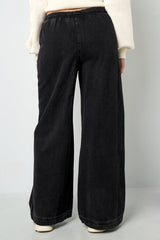 Jeans Joggpants in Schwarz