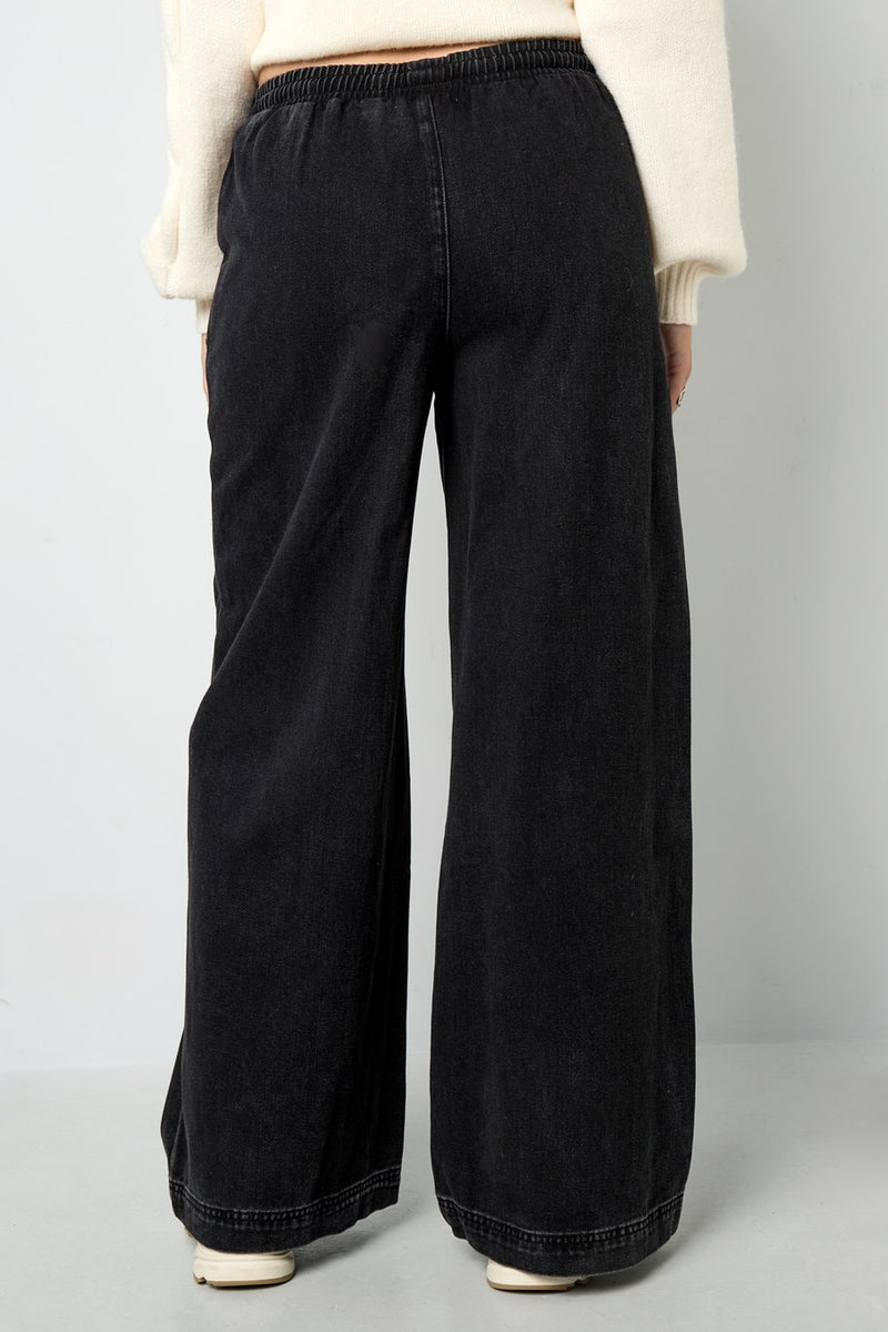 Jeans Joggpants in Schwarz