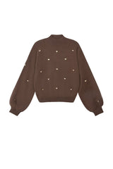 Pullover Herzi in Braun