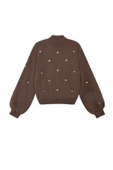 Pullover Herzi in Braun