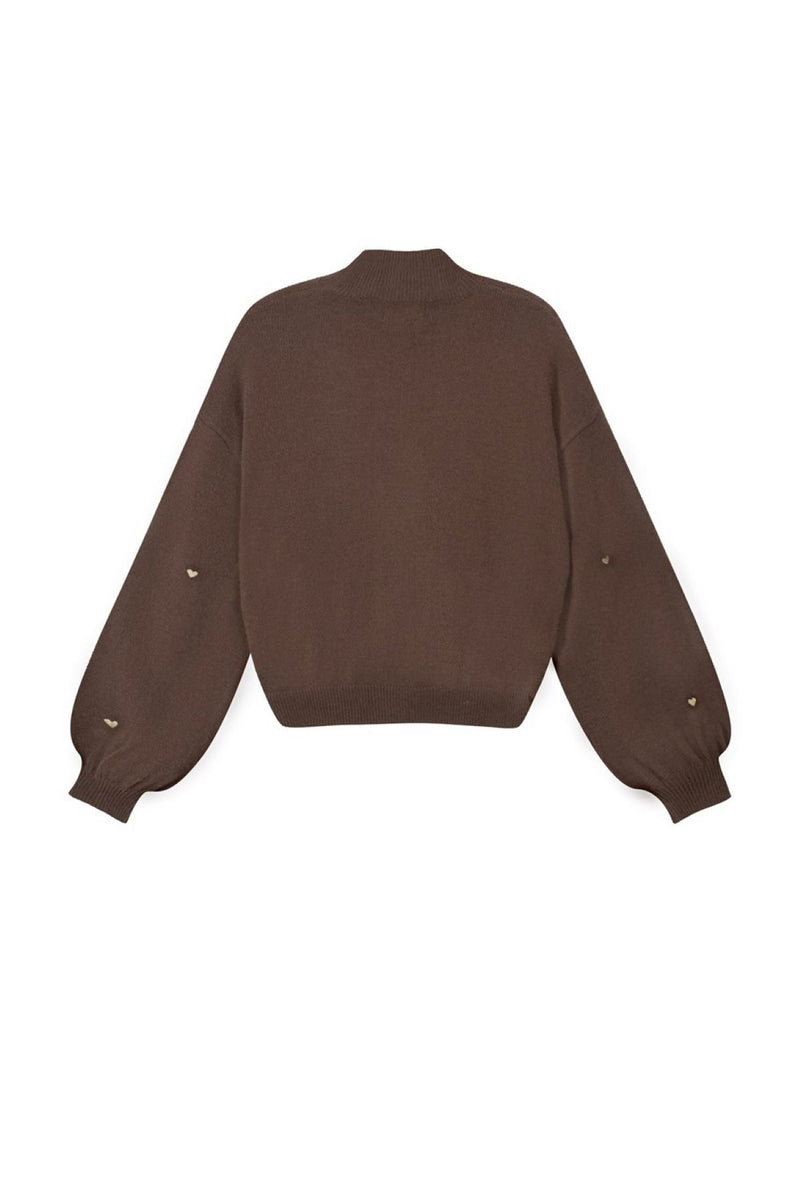 Pullover Herzi in Braun