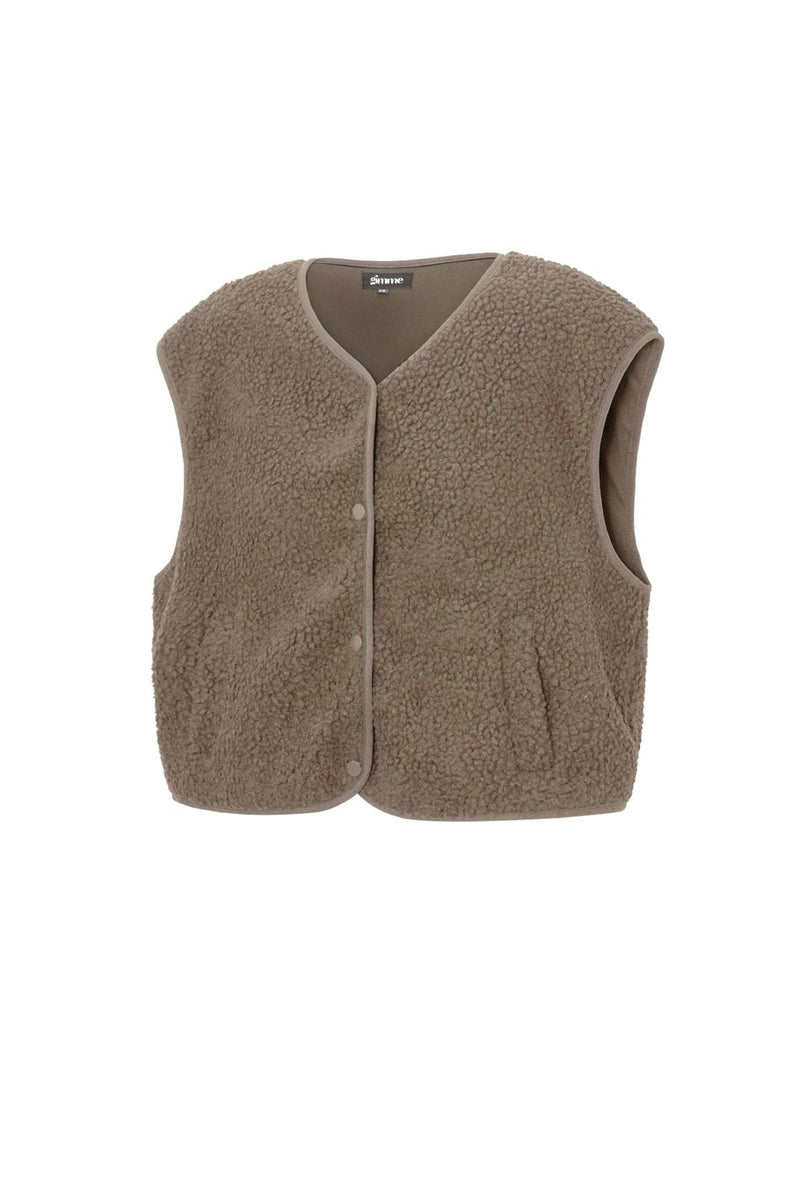Weste Teddy in Braun