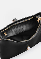 Hobo Bag „Loviisa“ Midi mit Statement- Schließe in Schwarz