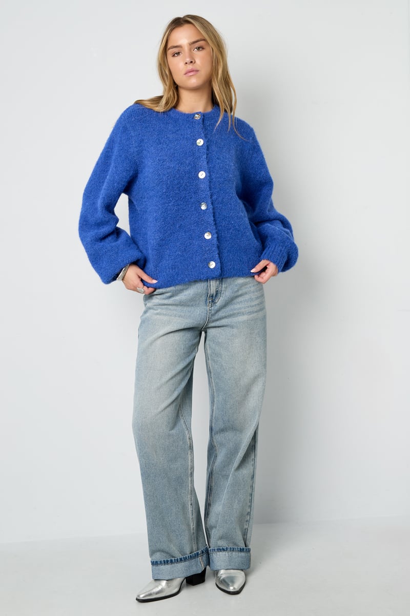 Strickjacke in Blau
