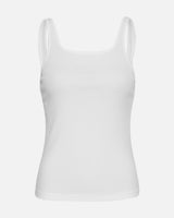 Top Betrina Rib SL in Bright White