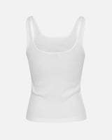 Top Betrina Rib SL in Bright White
