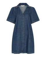 Kleid Manna Alena 2/4 in Mid Blue Wash