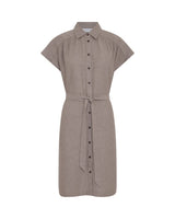 Kleid aus Leinen Viana Ginia in Braun