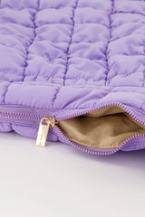 Puffertasche XL in Lila