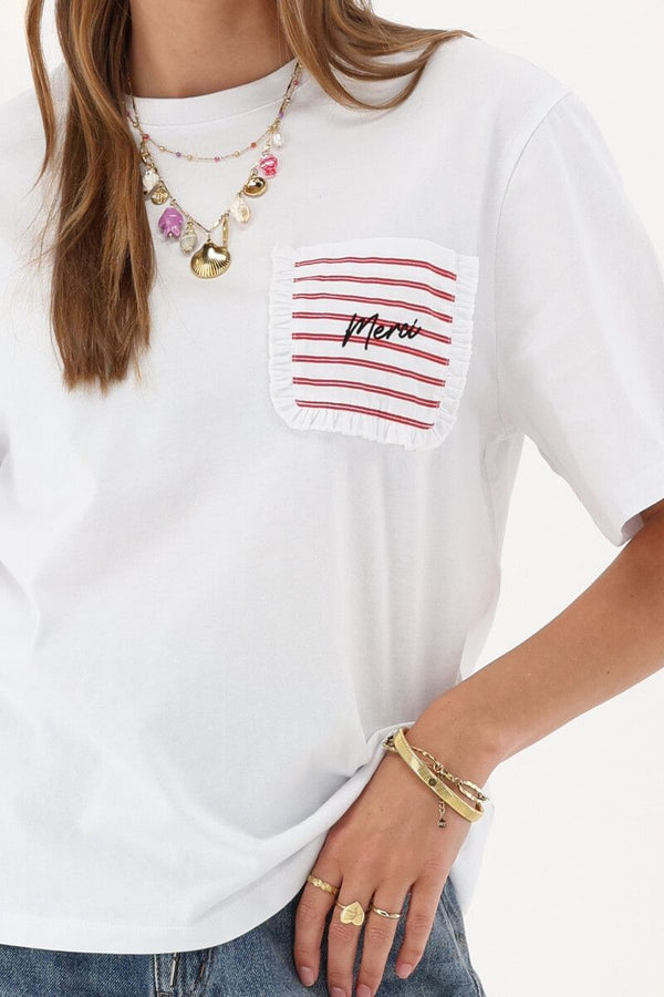 T-Shirt "Merci" – 100% Bio-Baumwolle für nachhaltigen Style