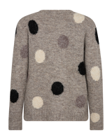 Pullover Louisa in Desert Taupe Mel. w. Black