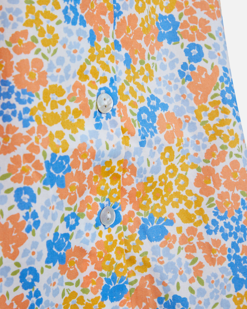 Kleid Elica-DR2 in Orange/ Blue Flower