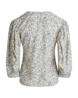 Bluse Gidy in Creme/Blue Flower