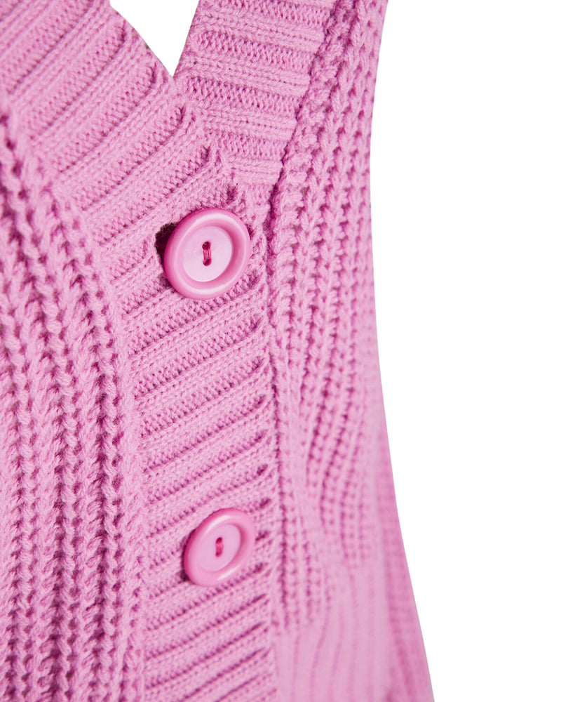 Cardigan Pava in Fuchsia