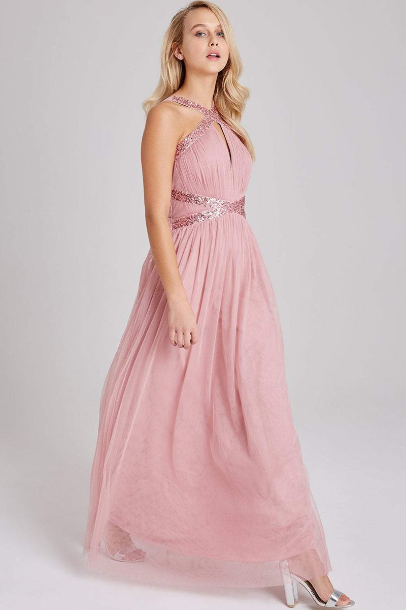 Tüllkleid mit Pailletten - SHILA