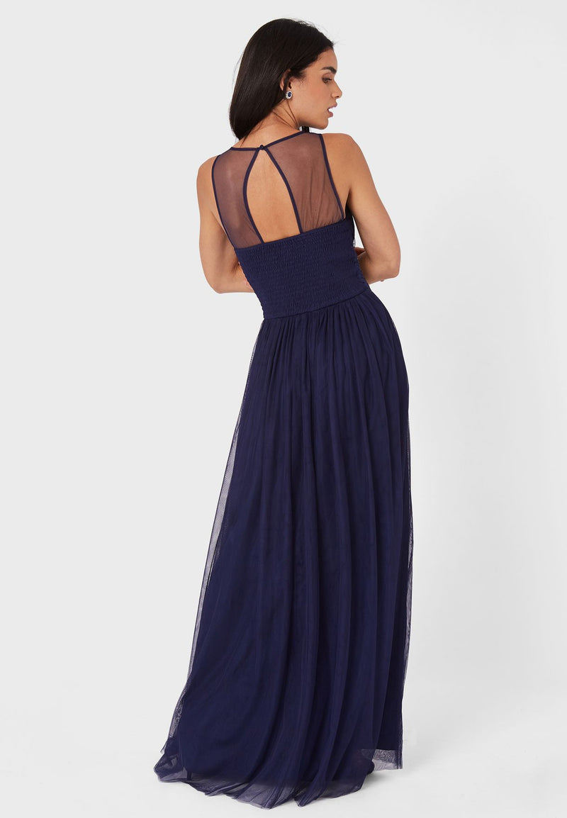 Chiffonkleid mit Spitze - SHILA