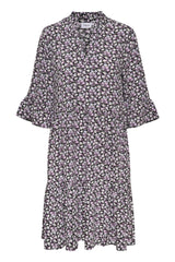 Kleid Eda in Black Myosotis