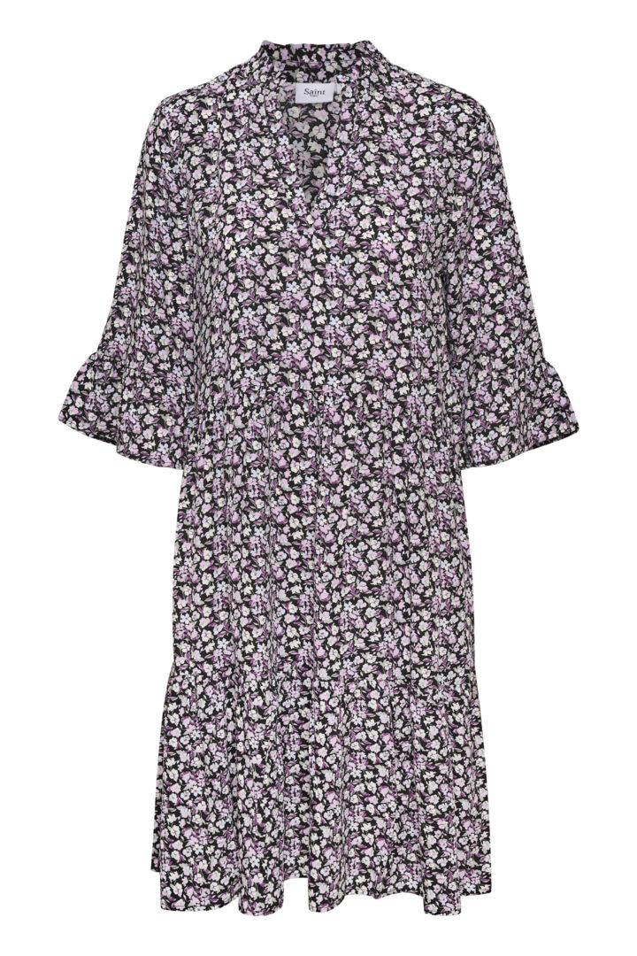 Kleid Eda in Black Myosotis