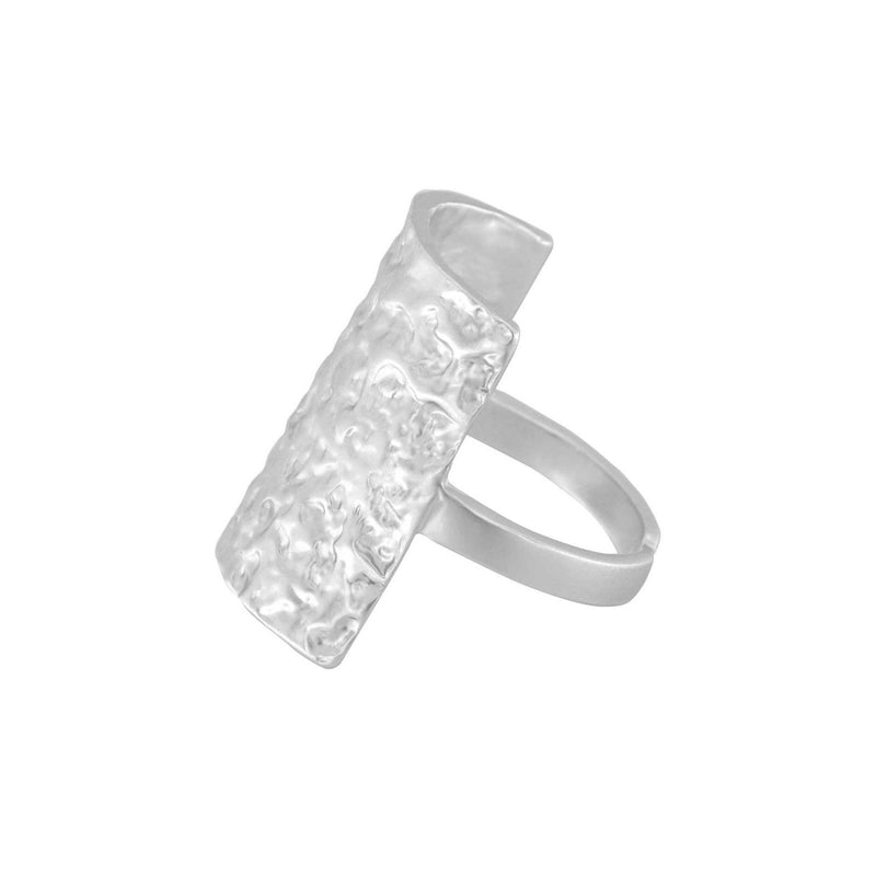 Ring Amber Square Silber - SHILA