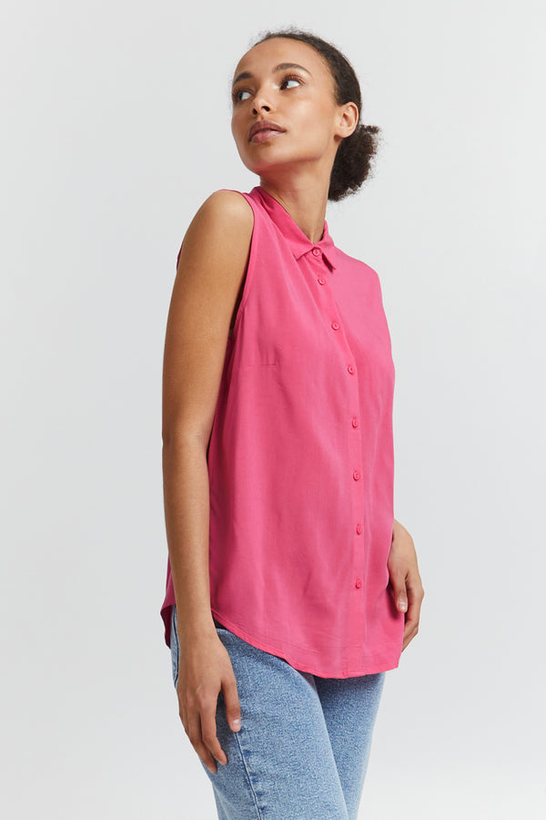 Bluse Main in Shocking Pink