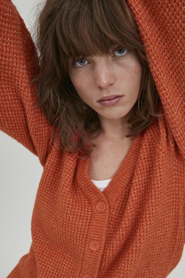Cardigan Dusty in Pureed Pumpkin