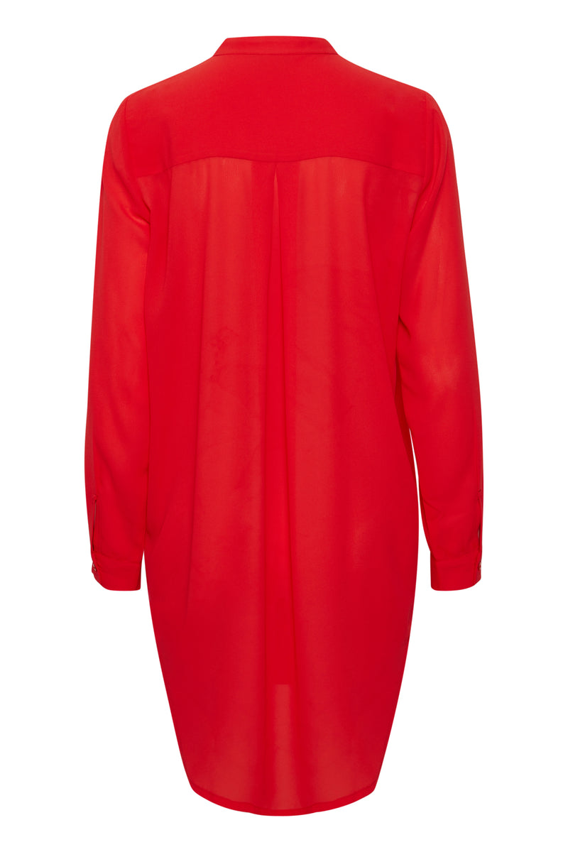 Bluse Cellani Long in Poppy Red